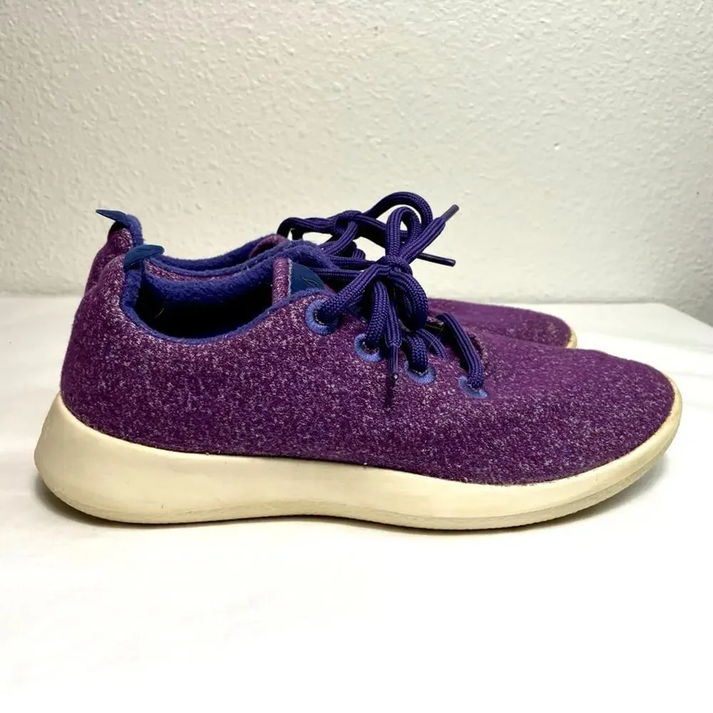 Allbirds running shoes womens 7 Wool runners‎ purple exercise gym running